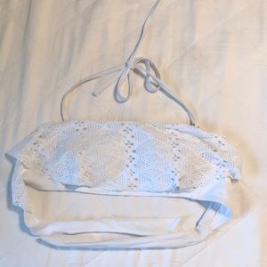 Xhilaration Size Md. all white bathing suit top